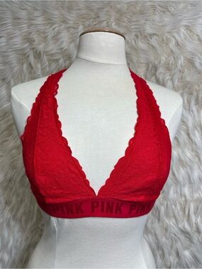Poshmark Listing
❤️ Victoria’s Secret PINK Red Lace Halter Bralette